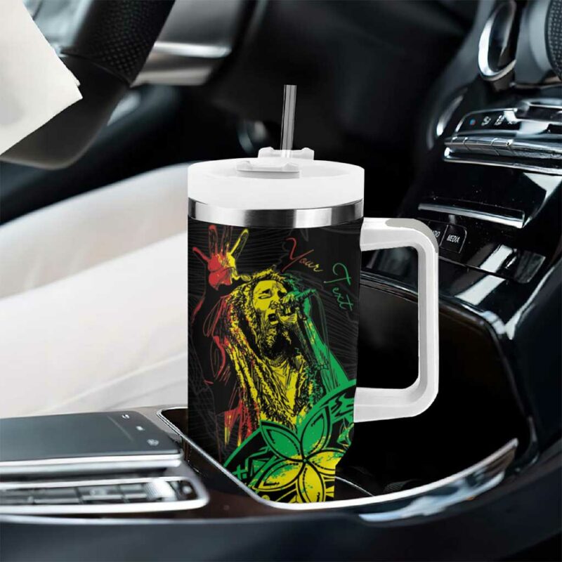 Reggae Jawaiian Festive Mix Polynesian Custom Stanley Quencher 40oz Stainless Steel Tumbler With Handle - Threewoofs - Image 8