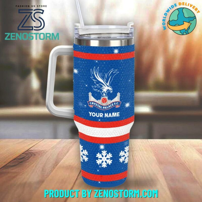 Rhinestone Bling Crystal Palace EPL Custom Stanley Quencher 40oz Stainless Steel Tumbler With Handle - Threewoofs - Image 2
