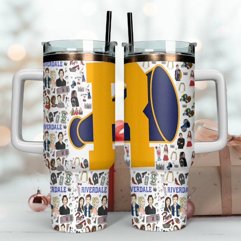 Riverdale TV Series Custom Stanley Quencher 40oz Stainless Steel Tumbler With Handle - Threewoofs - Image 4