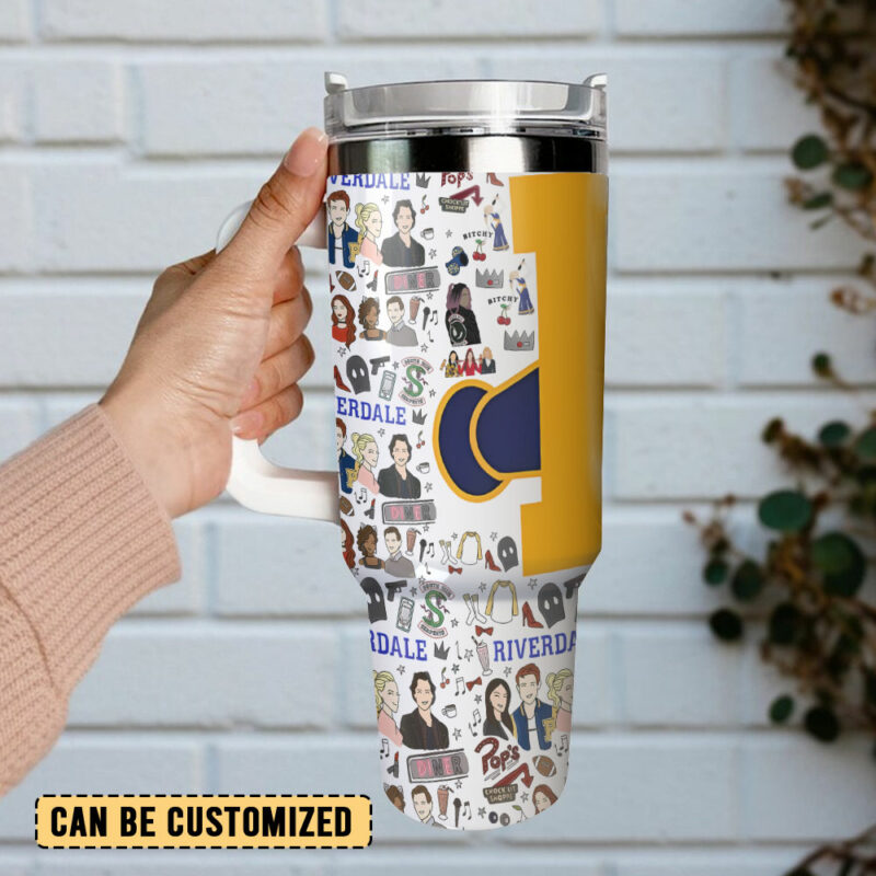 Riverdale TV Series Custom Stanley Quencher 40oz Stainless Steel Tumbler With Handle - Threewoofs - Image 3