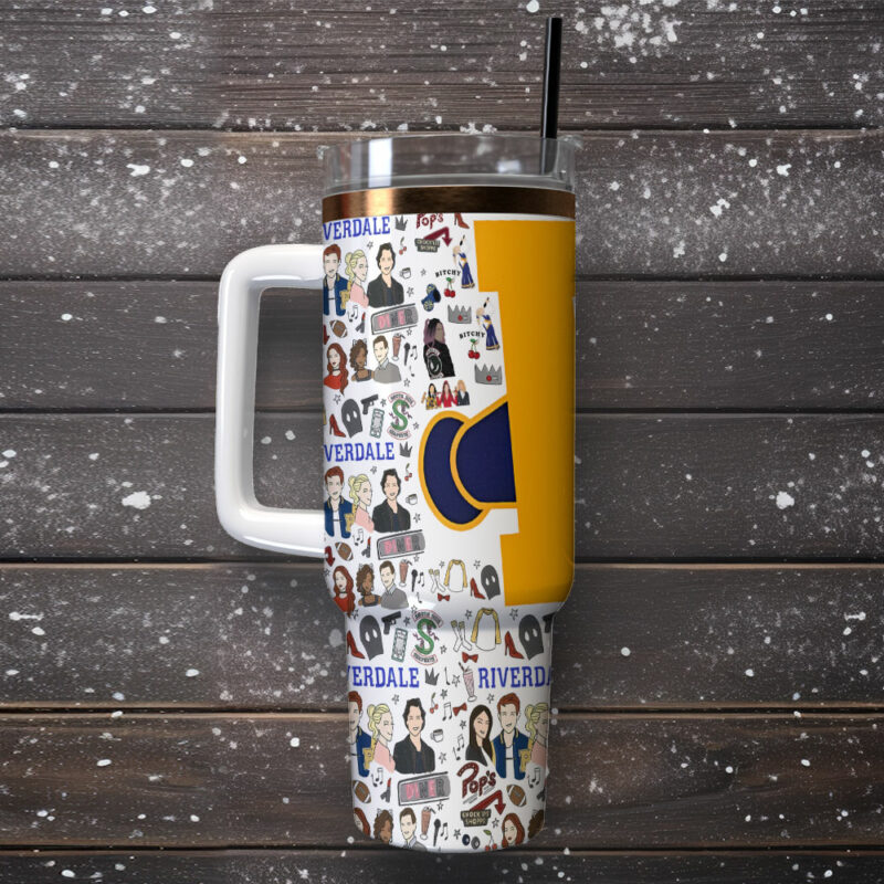Riverdale TV Series Custom Stanley Quencher 40oz Stainless Steel Tumbler With Handle - Threewoofs - Image 2