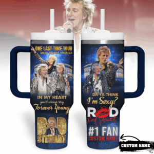 Rod Stewart Music Custom Stanley Quencher 40oz Stainless Steel Tumbler With Handle - Threewoofs