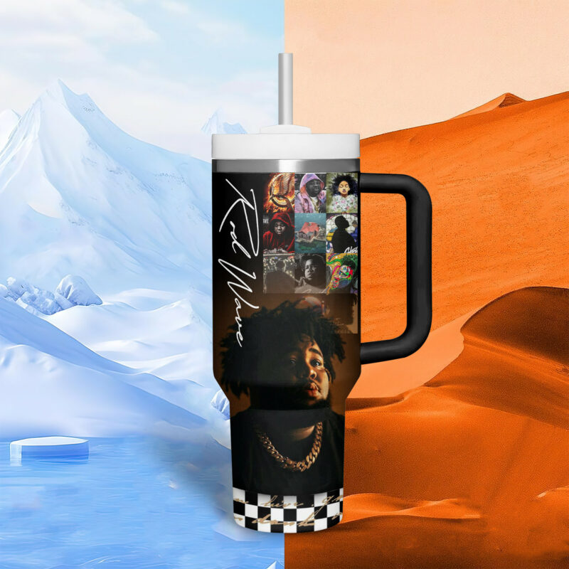 Rod Wave Music Custom Stanley Quencher 40oz Stainless Steel Tumbler With Handle - Threewoofs - Image 6
