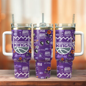 Sacramento Kings Basketball NBA Sports Custom Stanley Quencher 40oz Stainless Steel Tumbler - Threewoofs