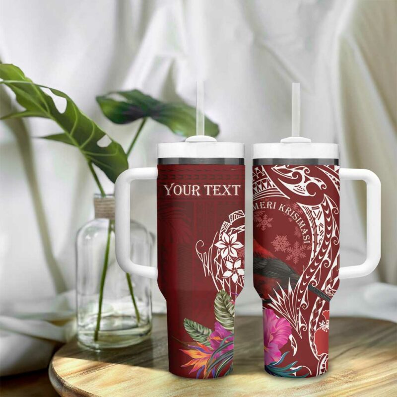 Samoa Meri Krisimasi Custom Stanley Quencher 40oz Stainless Steel Tumbler With Handle - Threewoofs - Image 9