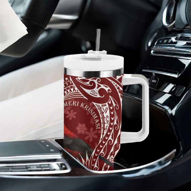 Samoa Meri Krisimasi Custom Stanley Quencher 40oz Stainless Steel Tumbler With Handle - Threewoofs - Image 8
