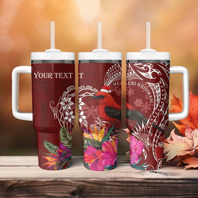 Samoa Meri Krisimasi Custom Stanley Quencher 40oz Stainless Steel Tumbler With Handle - Threewoofs - Image 4