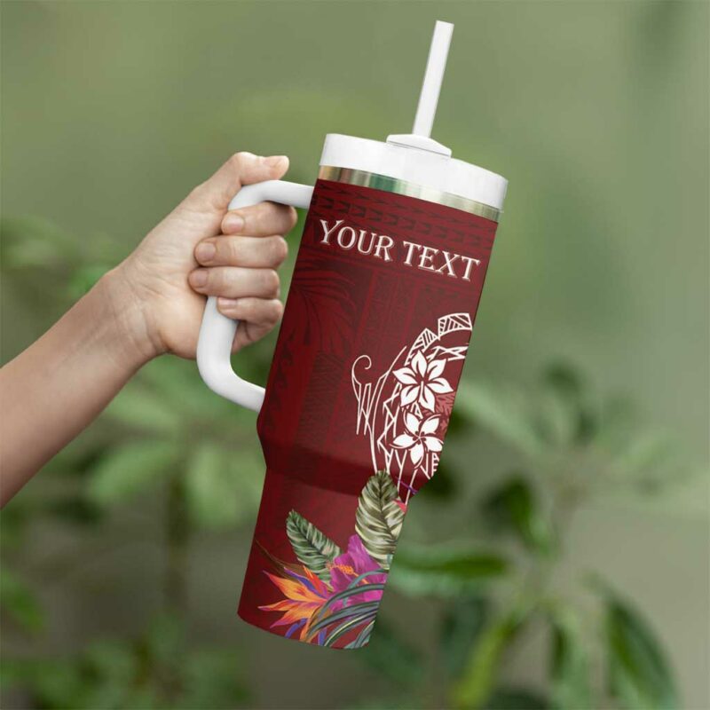Samoa Meri Krisimasi Custom Stanley Quencher 40oz Stainless Steel Tumbler With Handle - Threewoofs - Image 3