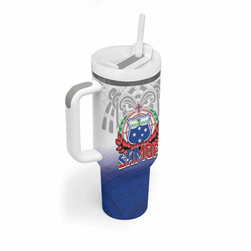 Samoa Rugby 2024 Pacific Go Manu Samoa Custom Stanley Quencher 40oz Stainless Steel Tumbler With Handle - Threewoofs - Image 2