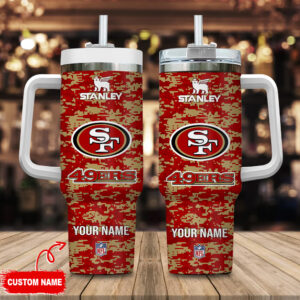 Customizable San Francisco 49ers Tumbler – Personalized NFL Fan Gift
