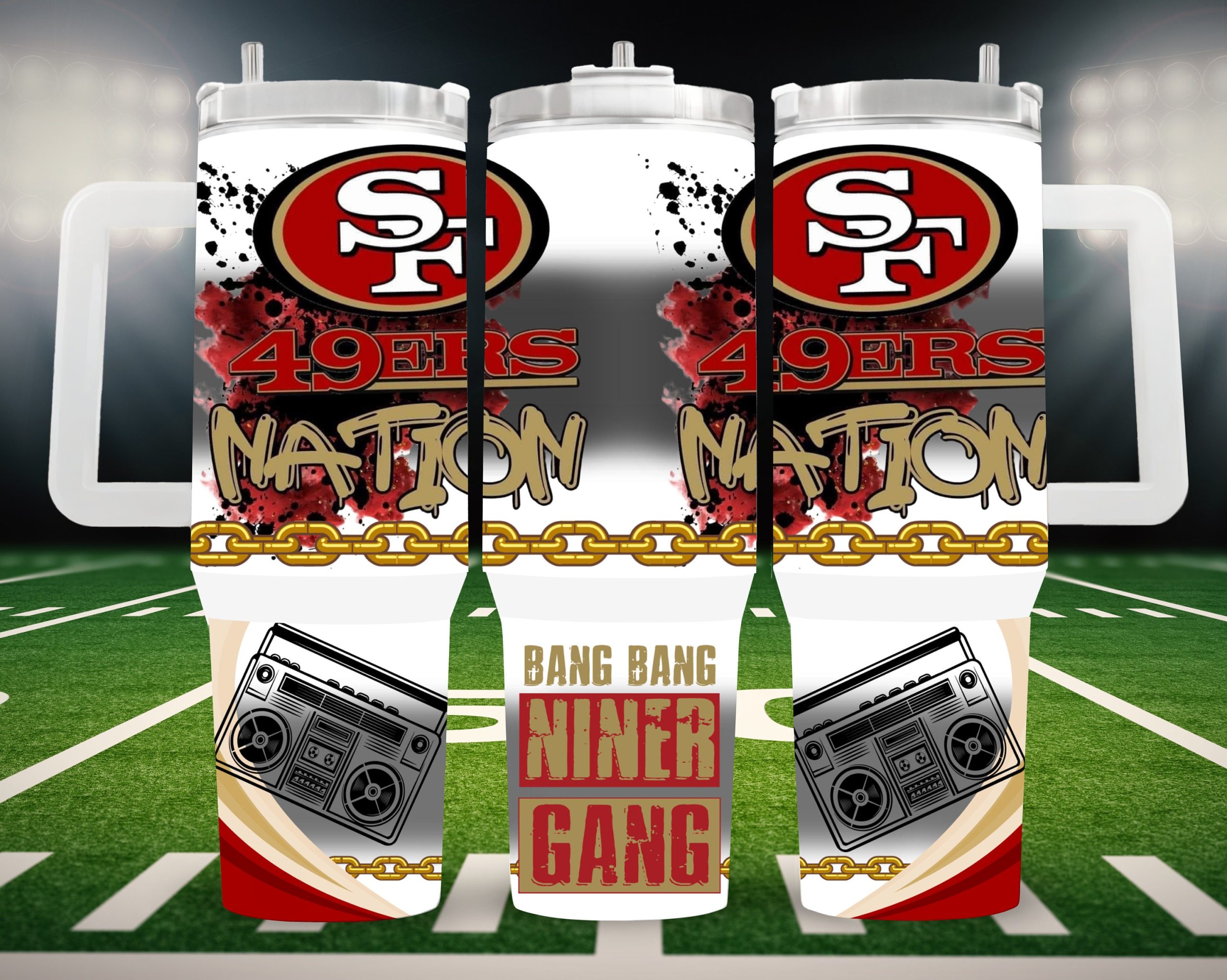49ers Nation Tumbler - Show Your Team Pride with Every Sip!