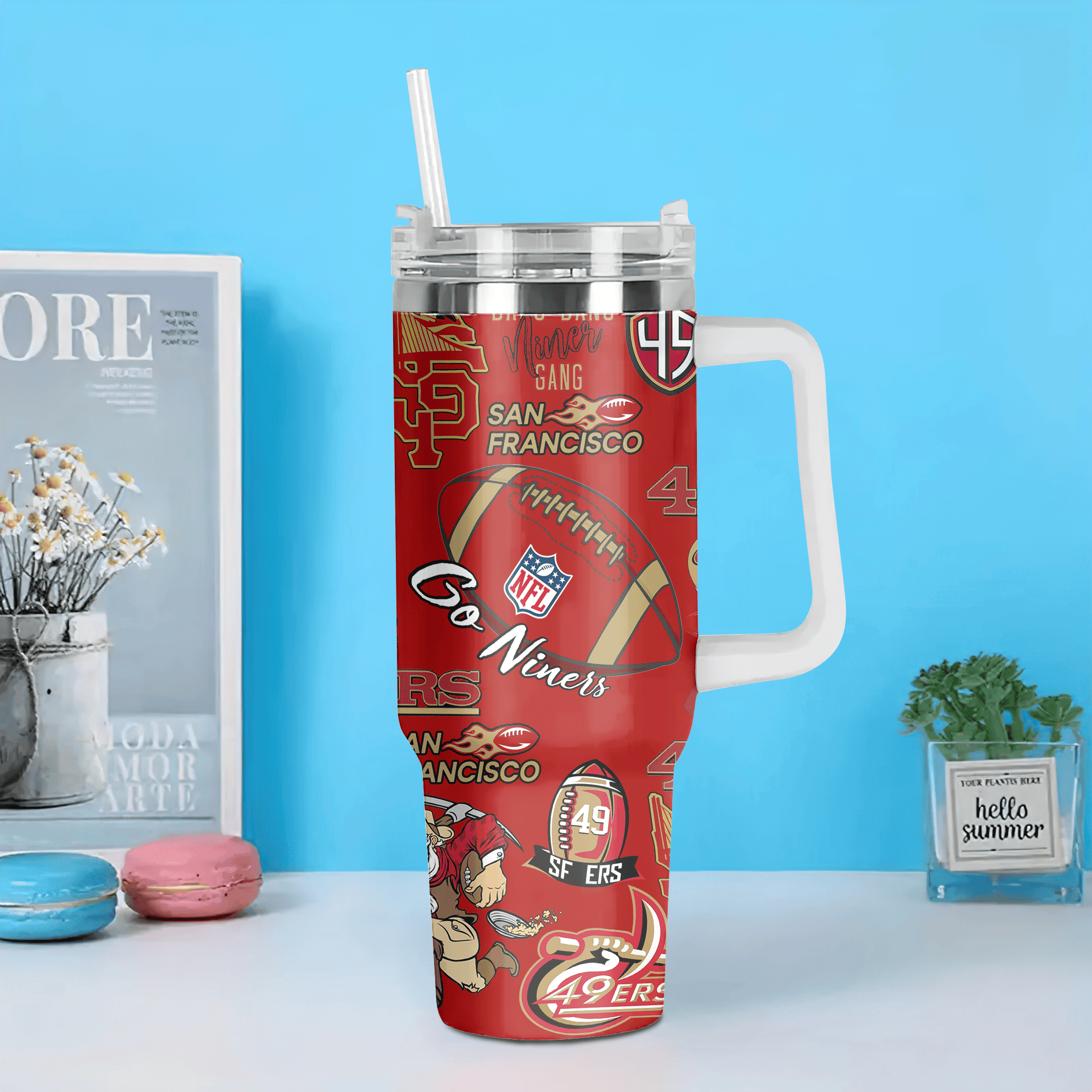 Custom Name San Francisco 49ers Tumbler - Personalized NFL Fan Gift - Image 4