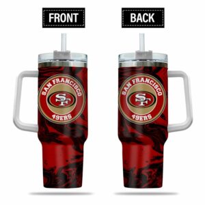 San Francisco 49ers Insulated Travel Mug with Handle - 40oz