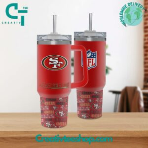 Official NFL 49ers Insulated Tumbler – Keep Your Drink Hot or Cold On-the-Go
