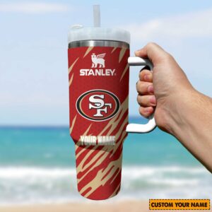 Customizable Team Logo Stanley Tumbler with Handle - Personalize Your Drinkware