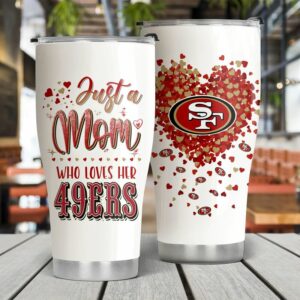 49ers Mom Tumbler - Show Your Love with Heartfelt Design
