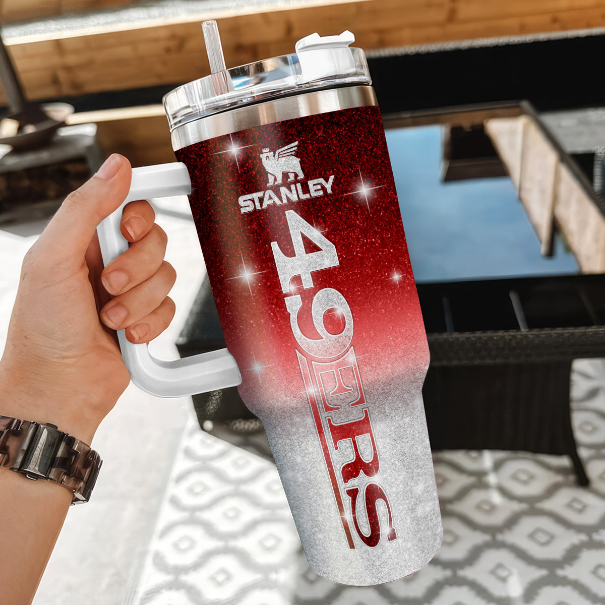 Custom 49ers Personalized Stanley Tumbler – Show Your Team Spirit! - Image 3