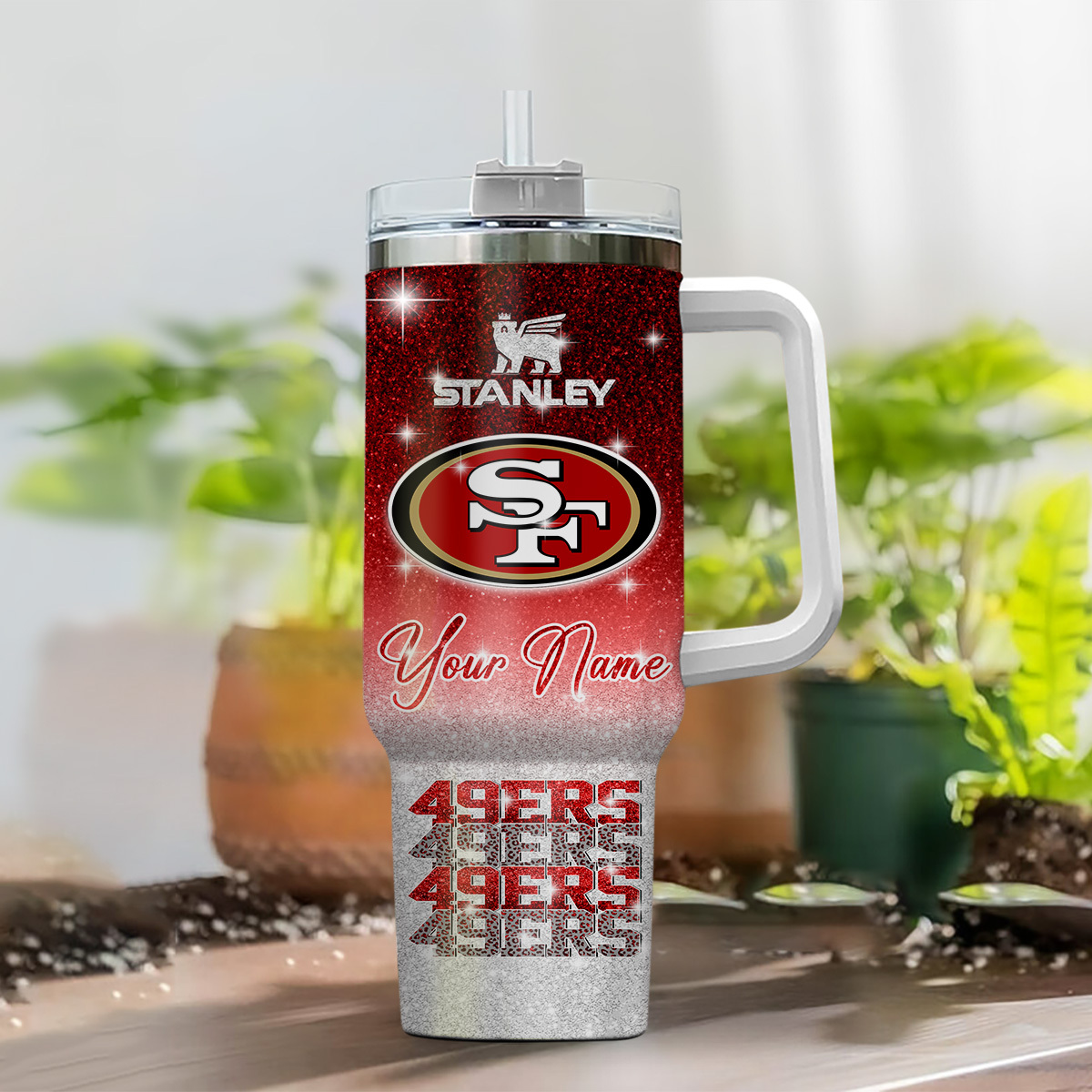 Custom 49ers Personalized Stanley Tumbler – Show Your Team Spirit! - Image 2