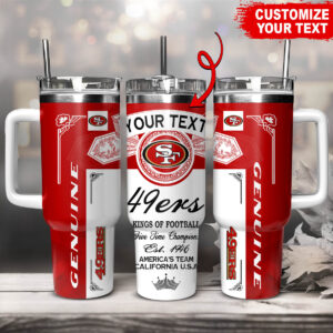 Customizable 49ers Tumbler Mug - Personalized Football Fan Gift