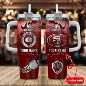 Customizable San Francisco 49ers Tumbler - Personalized Name & Logo Design