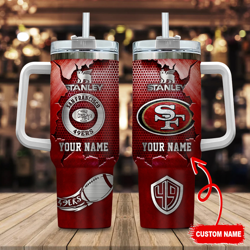 Customizable San Francisco 49ers Tumbler - Personalized Name & Logo Design