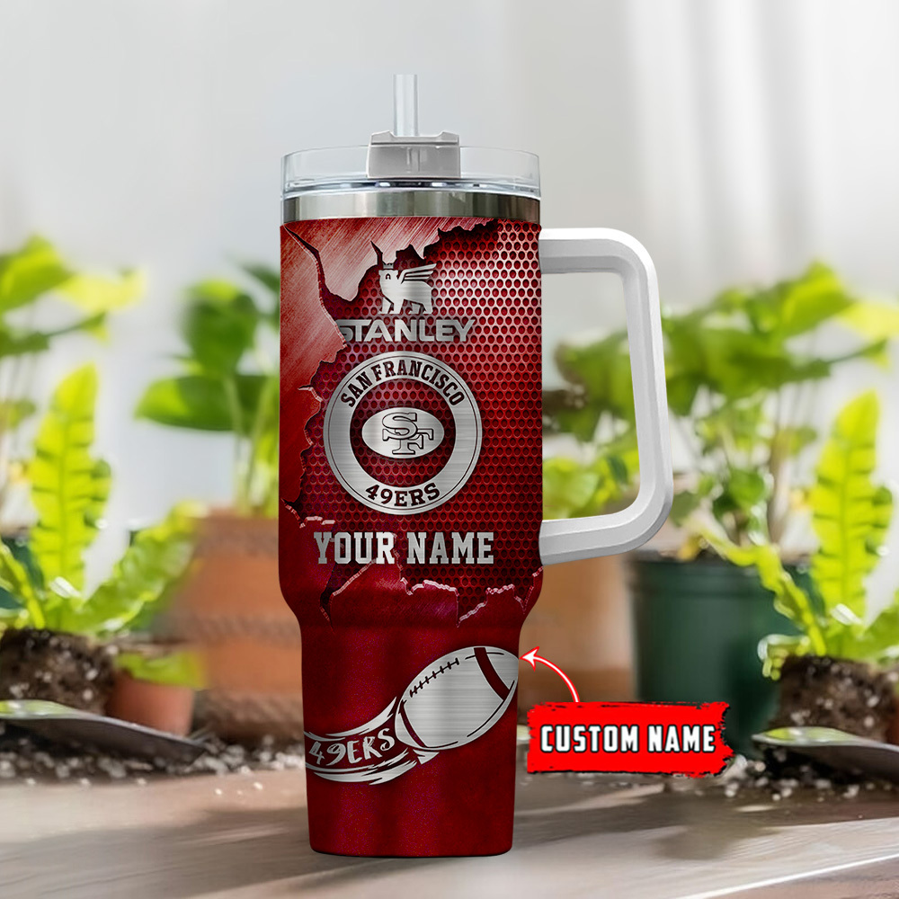 Customizable San Francisco 49ers Tumbler - Personalized Name & Logo Design - Image 2