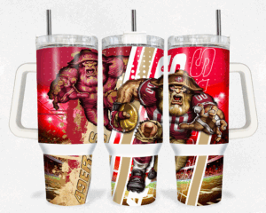 Ultimate Team Spirit Tumbler – NFL Inspired Beast Design Mug