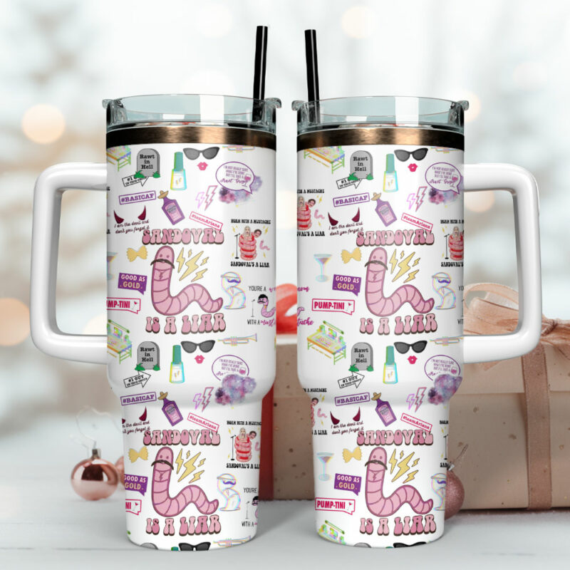 Sandoval Is A Liar Cartoon Custom Stanley Quencher 40oz Stainless Steel Tumbler - Threewoofs - Image 3