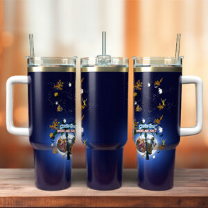 Scooby-Doo Cartoon Custom Stanley Quencher 40oz Stainless Steel Tumbler With Handle - Threewoofs