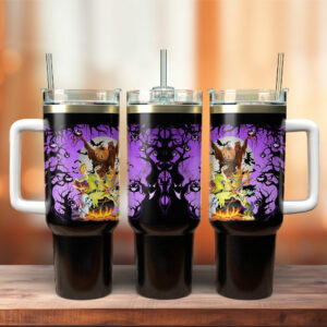 Scooby-Doo Cartoon Custom Stanley Quencher 40oz Stainless Steel Tumbler With Handle - Threewoofs