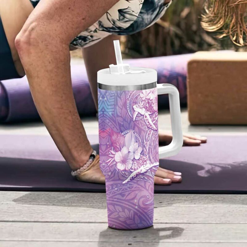 Sea Turtle Love Give Us A Fairytale Custom Stanley Quencher 40oz Stainless Steel Tumbler With Handle - Threewoofs - Image 6