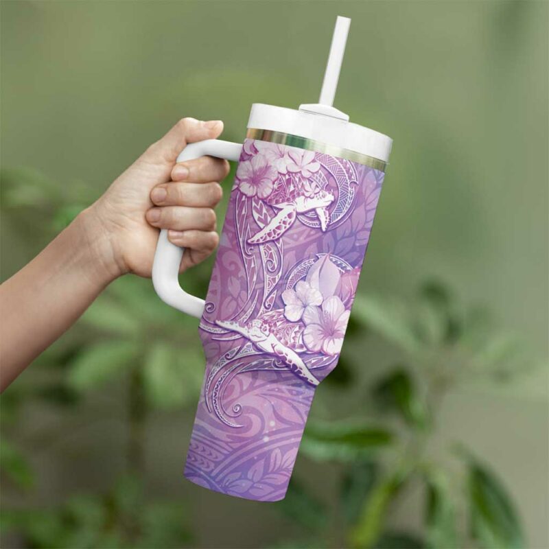 Sea Turtle Love Give Us A Fairytale Custom Stanley Quencher 40oz Stainless Steel Tumbler With Handle - Threewoofs - Image 3