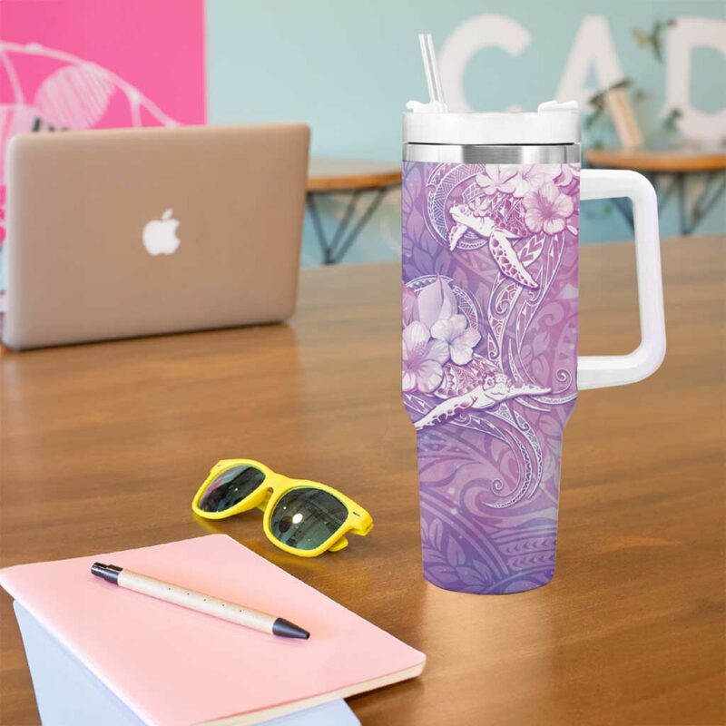 Sea Turtle Love Give Us A Fairytale Custom Stanley Quencher 40oz Stainless Steel Tumbler With Handle - Threewoofs - Image 5
