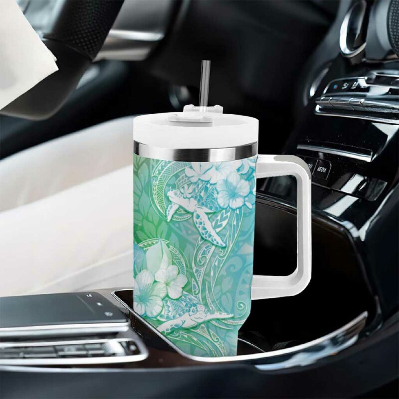 Sea Turtle One Love One Heart Custom Stanley Quencher 40oz Stainless Steel Tumbler With Handle - Threewoofs - Image 8
