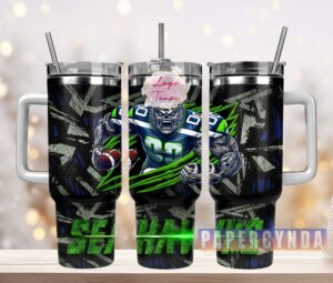 Limited Edition Football Skull Tumbler – Double-Walled Insulated with Straw