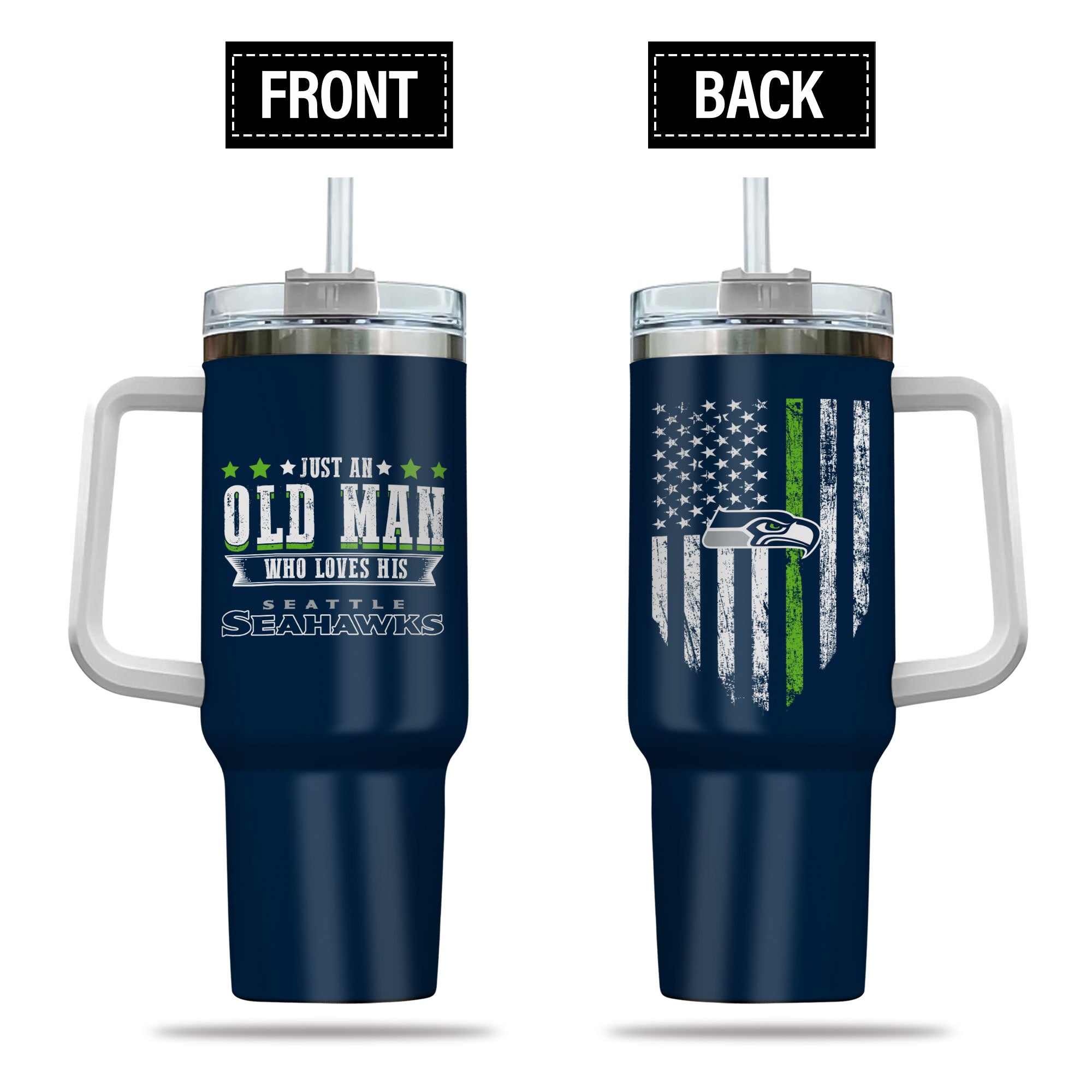 Seattle Seahawks Fan Tumbler - Perfect Gift for Die-Hard Supporters
