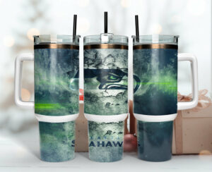 Seattle Football Team Insulated Tumbler with Handle - Perfect Gift for Fans