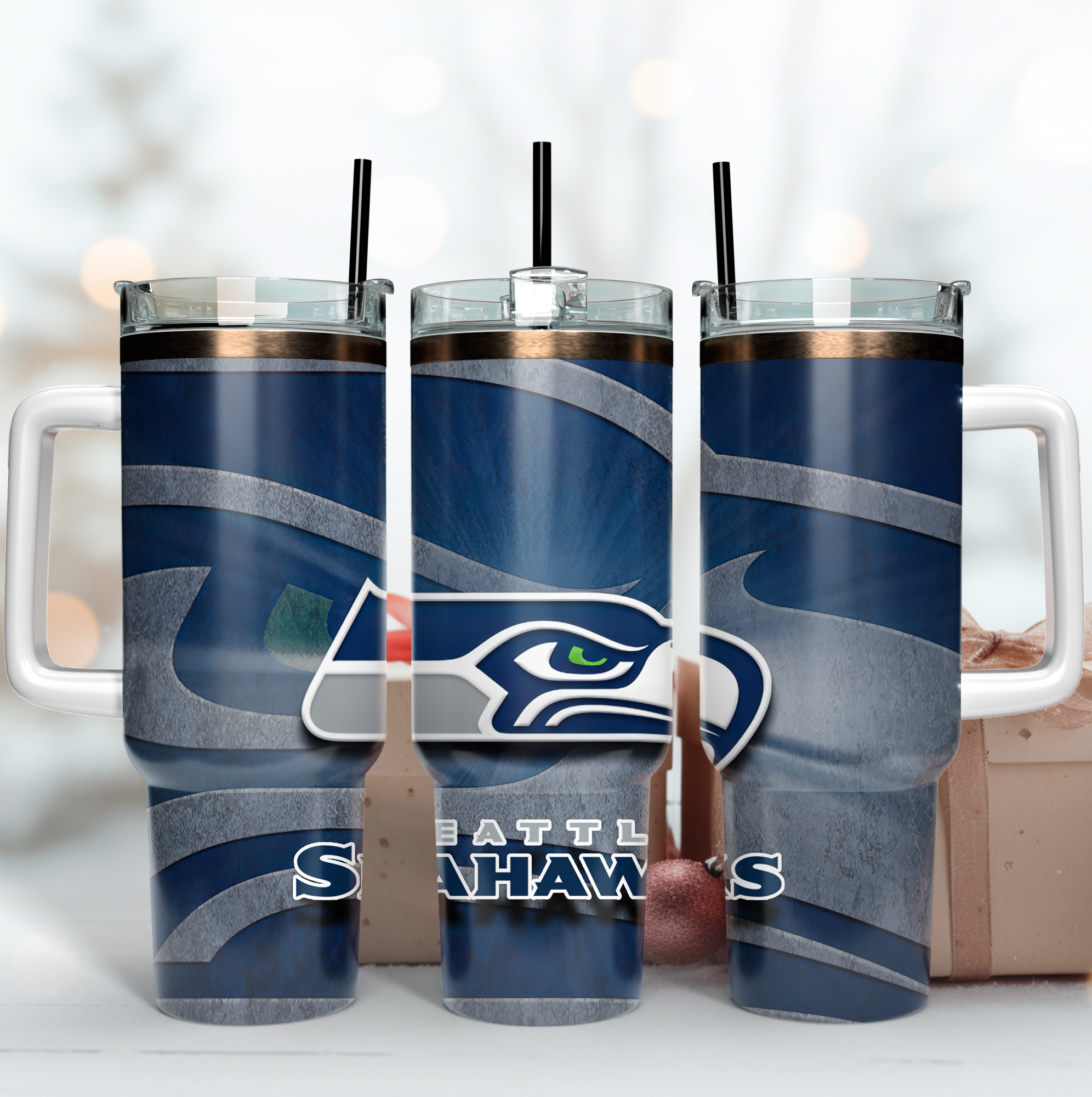 Seattle Seahawks Insulated Travel Mug - Perfect Gift for NFL Fans