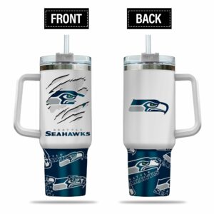 Seattle Seahawks Insulated Tumbler with Handle - Show Your Team Pride!