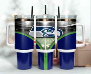 Ultimate Fan Tumbler Mug - Double Insulated, Stadium Design, 40oz