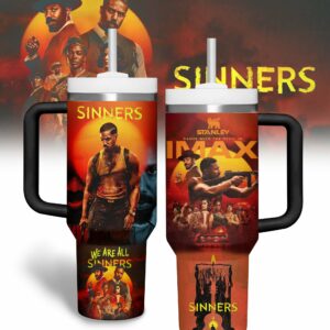 Sinners Movies Custom Stanley Quencher 40oz Stainless Steel Tumbler With Handle - Threewoofs
