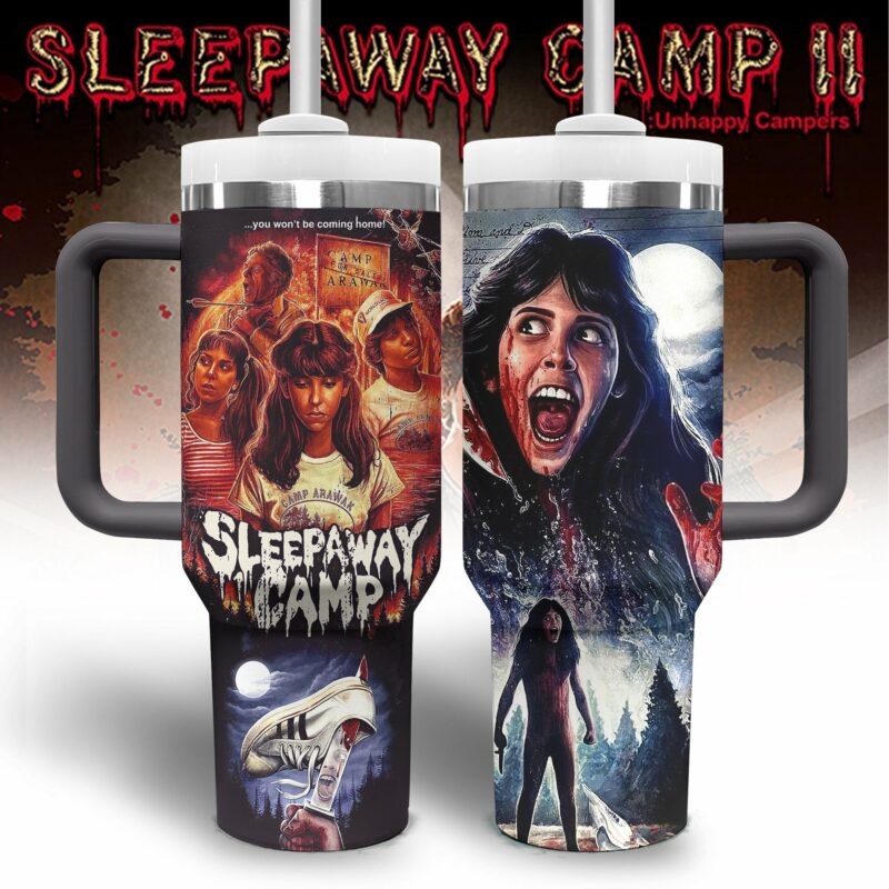 Sleepaway Camp Movies Custom Stanley Quencher 40oz Stainless Steel Tumbler With Handle - Threewoofs