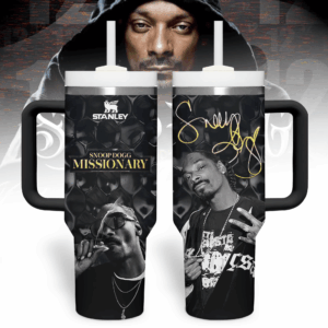 Snoop Dogg Music Custom Stanley Quencher 40oz Stainless Steel Tumbler With Handle - Threewoofs