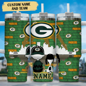 Custom NFL Team Tumbler with Straw - Personalized Name & Logo