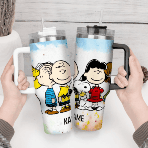 Personalized Cartoon Character Tumbler – Fun & Colorful Drinkware