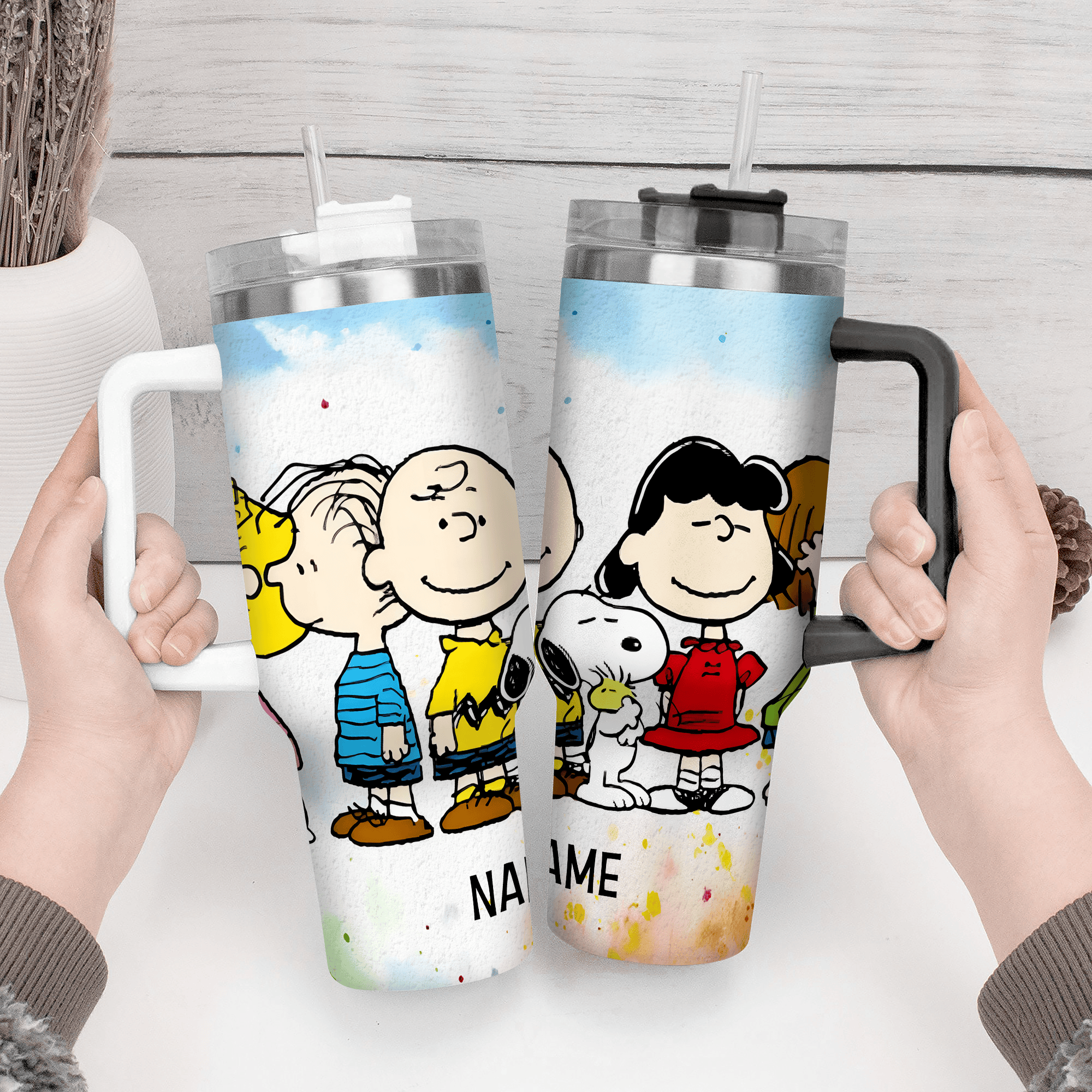 Personalized Cartoon Character Tumbler – Fun & Colorful Drinkware