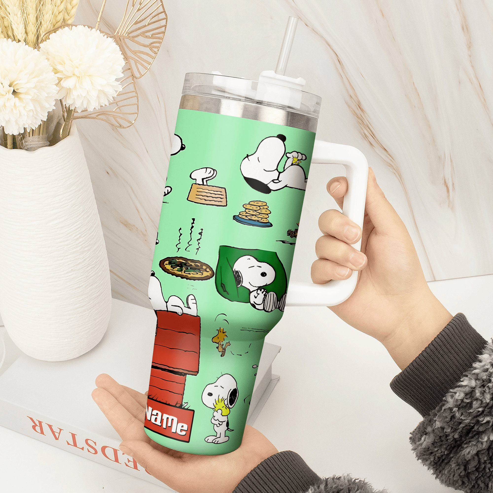 Snoopy Cartoon Tumbler - Fun & Stylish Insulated Drinkware for Every Occasion - Image 2