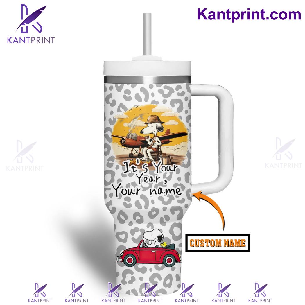 Personalized Adventure Awaits Tumbler - Custom Name Travel Mug - Image 2