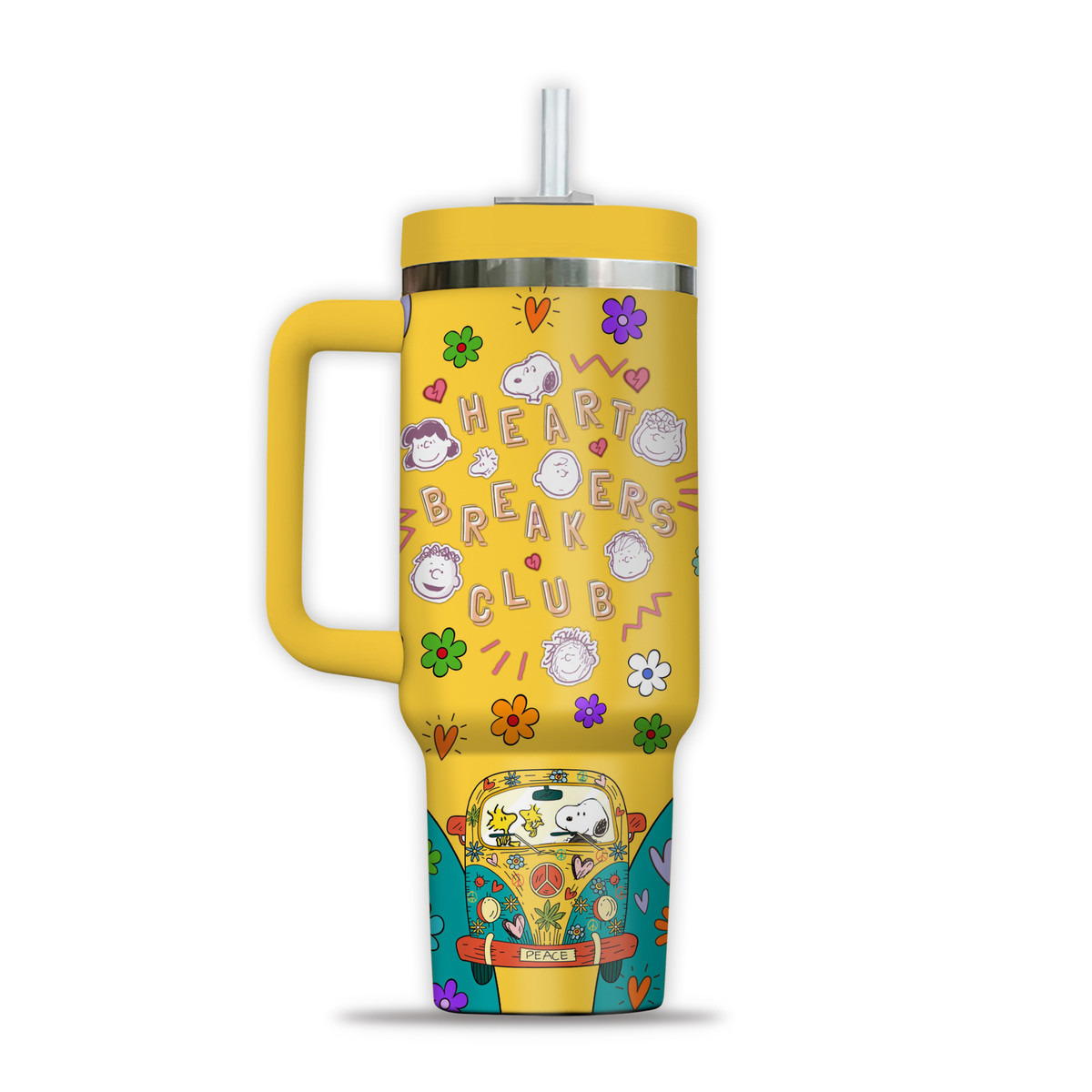 Custom Peanuts Music Travel Mug - Personalized Snoopy & Friends - Image 3