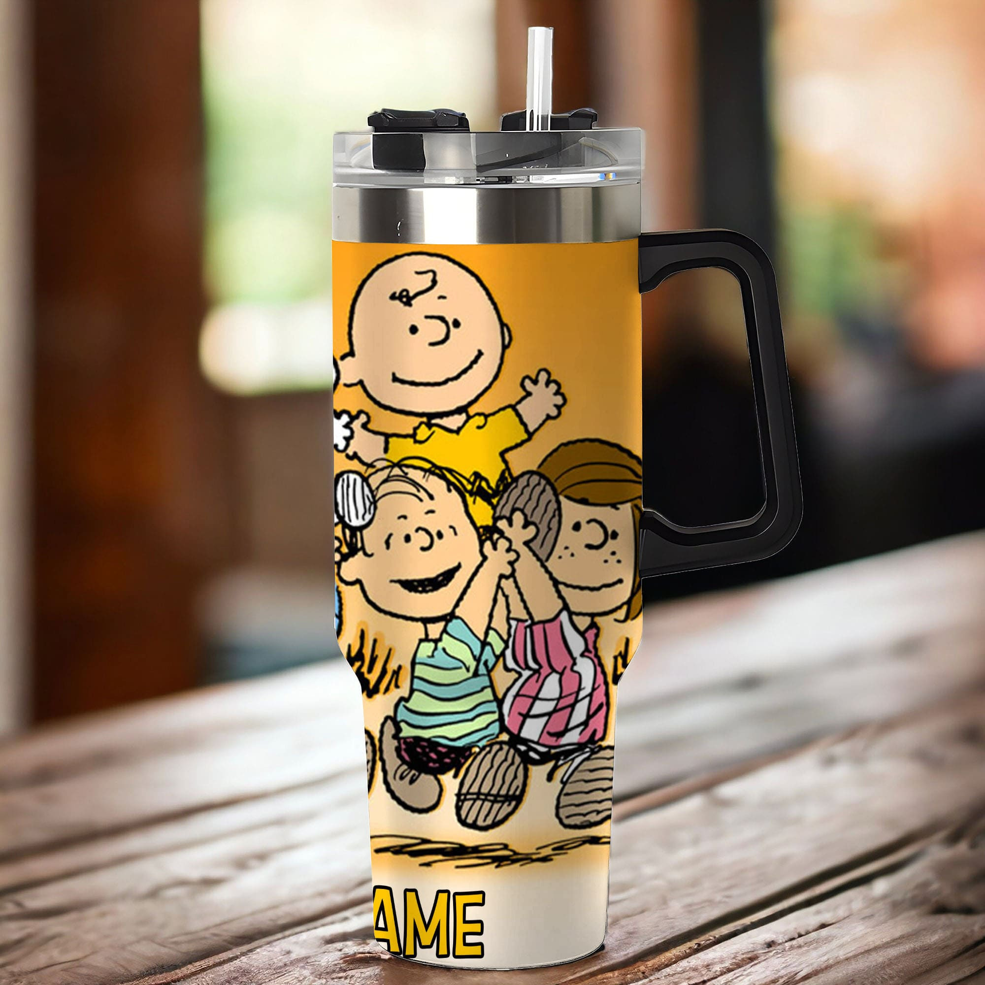 Personalized Cartoon Character Insulated Tumbler with Straw - Fun & Colorful Drinkware - Image 5